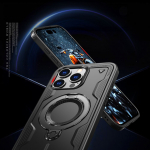Tagakaaned Hurtel Hybrid Armor Trendy Case with MagSafe for iPhone 16 Pro - Black