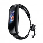 Tagakaaned Hurtel  Metal bracelet for Xiaomi Mi Band 3 / 4 / 5 / 6 band strap - black