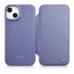 Tagakaaned iCarer  iCarer CE Premium Leather Folio Case iPhone 14 Plus Magnetic Flip Leather Folio Case MagSafe Light Purple (WMI14220715-LP)