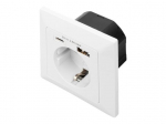 Server &ndash; muud tarvikud Digitus Safety Plug for Flush Mounting with 1 x USB Type-C, 1 x USB A