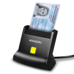 &Uuml;leminek Axagon  CRE-SM2 USB-A Smart card & SD/microSD/SIM card StandReader, 1.3m