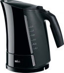 Veekeetja Braun  WK 300 Standard kettle, Plastic, Black, 2200 W, 360&deg; rotational base, 1.7 L