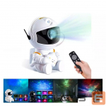 LED Projektor Blun Sitting Astronout 360 degree Rotate Head Star Sky & Nebula projector with Remote White