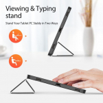 Kaaned Dux Ducis DUX DUCIS case DOMO foldable with pencil storage for SAMSUNG Tab S10 Plus/S9 Plus/S9FE Plus black