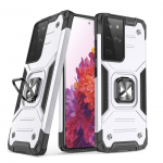 Muud kaubad Wozinsky  Wozinsky Ring Armor tough hybrid case cover + magnetic holder for Samsung Galaxy S22 Ultra silver