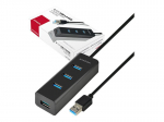Laadija Axagon HUE-S2BL USB3.0 CHARGING hub