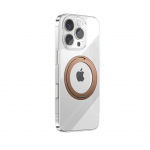 Tagakaaned Joyroom Joyroom JR-16JL6 iPhone 16 Pro Ultra-Thin MagSafe Compatible Case with 360&deg; Ring Stand - Gold
