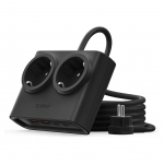 Muu arvutitarvik Orico  Orico PDC25 25W 6in1 Power Strip 2x AC + 2x USB-A + 2x USB-C - Black