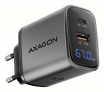 Laadijad ja juhtmed Axagon  MOBILE CHARGER WALL USB 67W/GAN 2PORT ACU-PQ67D