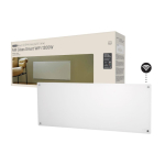 Radiaator Mill  Glass Smart WiFi Panel Heater Gen. 4 | GL1300WIFI4 | Panel Heater | 1300 W | Suitable for rooms up to 15-19 m&sup2; | White