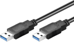 Kaabel Goobay  Kabel USB Goobay USB-A - USB-A 1.8 m Czarny (93928)