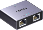 &Uuml;leminek Ugreen  UGREEN Gigabit Ethernet sadalitajs no 1 uz 2 RJ45 (8P8C)  sudraba krasa