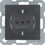 Aku berker  Berker Schuko Socket Anth/Matt 47231606 B.1  B.3  B.7 (47231606)