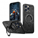 Tagakaaned Hurtel Hybrid Armor Trendy Case with MagSafe for iPhone 16 Pro Max - Black