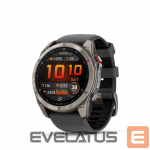 Nutikell Garmin  Fenix 8 Pro &ndash; 51 mm, AMOLED, Sapphire, Titanium with Graphite/black silicone band sport watch