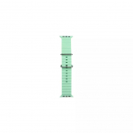 Rihm iWear S1 Grooved Soft Silicone 20mm strap for Apple Watch 49mm / 45mm / 44mm / 42mm Light Green