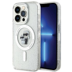 Tagakaaned Karl Lagerfeld  Karl Lagerfeld Karl&Choupette Glitter MagSafe case for iPhone 15 Pro - transparent