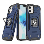 Tagakaaned Wozinsky  Wozinsky Ring Armor case for iPhone 14 Plus armored cover magnetic holder ring blue