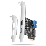 Muu arvutitarvik Axagon PCI-Express card with a pair of internal and a pair of external USB 5Gbps ports | PCEU-232RS