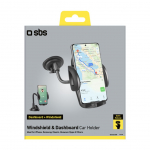Automaatne hoidja SBS  SBS TE0UCH20W Smartphone Holder for 6.8" on Glass - Black