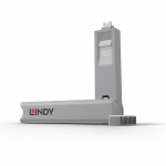 Moodulid ja transiiverid LINDY  USB PORT TYPE-C BLOCKER 4PACK/WHITE 40427