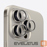 Kaitseklaasid Evelatus Apple iPhone 15 Pro / 15 Pro Max Camera Lens Protector Armor Natural Titanium