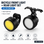 Jalgratta tarvik iLike 2PCS Bicycle Front & Rear Light Set &ndash; USB Rechargeable LED Bike Lights for Mountain & Road Bikes, Electric Bikes, Scooters, E-Scooters, Kids Bikes