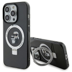 Tagakaaned Karl Lagerfeld  Karl Lagerfeld KLHMP15LHMRSKCK iPhone 15 Pro 6.1" black/black hardcase Ring Stand Karl&Choupette MagSafe