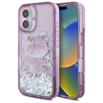 Muu telefoni lisavarustus Hello Kitty  Hello Kitty Liquid Glitter 50TH Anniversary Party iPhone 16 Case - Purple