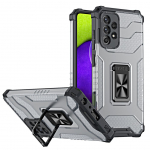 Tagakaaned Hurtel  Crystal Ring Case Kickstand Tough Rugged Cover for Samsung Galaxy A72 4G black