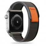 Rihm Tech-Protect  Tech-Protect Nylon Strap for Apple Watch 4/5/6/7/8/9/SE/Ultra 1/2 (42/44/45/49 mm) - Black & Orange