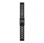Rihm Garmin  QuickFit 22 Watch Bands Vented titanium bracelet, Carbon grey DLC coating