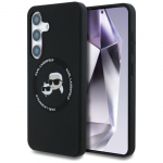 Muud kaubad Karl Lagerfeld  Karl Lagerfeld Silicone Double Heads And Circle MagSafe Samsung Galaxy S25 case black