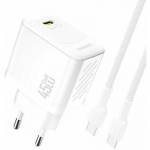 Adaptrid Dudao A28C 45W GaN + kabel USB-C White