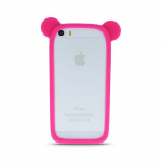 Case universaalne kaitse&uuml;mbris GreenGo Universal bumper L (10cm) Ears Pink