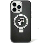 Tagakaaned Karl Lagerfeld  Karl Lagerfeld KLHMP15MHMRSKCK iPhone 15 Plus 6.7"black/black hardcase Ring Stand Karl&Choupette MagSafe