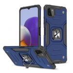 Tagakaaned Wozinsky  Wozinsky Ring Armor Case Kickstand Tough Rugged Cover for Samsung Galaxy A22 4G blue