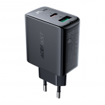 Adaptrid Acefast  Acefast wall charger USB Type C / USB 32W, PPS, PD, QC 3.0, AFC, FCP black (A5 black)