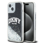 Tagakaaned DKNY  DKNY Liquid Glitter Big Logo iPhone 14/15/13 Case - Black