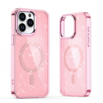 Tagakaaned Hurtel  Glitter Case MagSafe for iPhone 16 Pro - pink with glitter