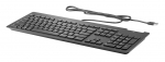 Arvuti klaviatuur HP  HP Slim v2 USB Wired Keyboard - Smartcard - Black - US/RUS