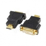 &Uuml;leminek Gembird HDMI - DVI, M/F Black, HDMI to DVI adapter