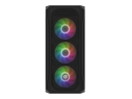 Arvuti korpus Fury  SHOBO SH4F PC Case Midi Tower, Black |