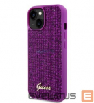 Tagakaaned Guess Apple iPhone 15 Sequin Script Logo Case Magenta