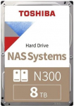 K&otilde;vaketas HDD Toshiba  HDD NAS N300 3.5" 8TB / 7.2k / SATA / 512MB / Reliability: 24x7, 180TB per year, 1.2M hours / 3Y Warranty |