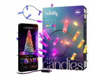 Valgustid twinkly Candies 100 Candle-shaped RGB LEDs, Clear Wire, USB-C