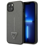 Tagakaaned Guess  Guess GUHCP14SPSATLG iPhone 14 6.1 "silver / silver hardcase SaffianoTriangle Logo