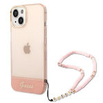 Tagakaaned Guess  Guess GUHCP14MHGCOHP iPhone 14 Plus 6.7" pink/pink hardcase Translucent Pearl Strap