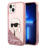 Tagakaaned Karl Lagerfeld  Karl Lagerfeld Glitter Karl's Head case for iPhone 14 Plus - pink