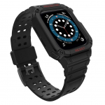 Tagakaaned Hurtel  Protect Strap Band for Apple Watch 38/40/41mm Armored Case Strap - Black